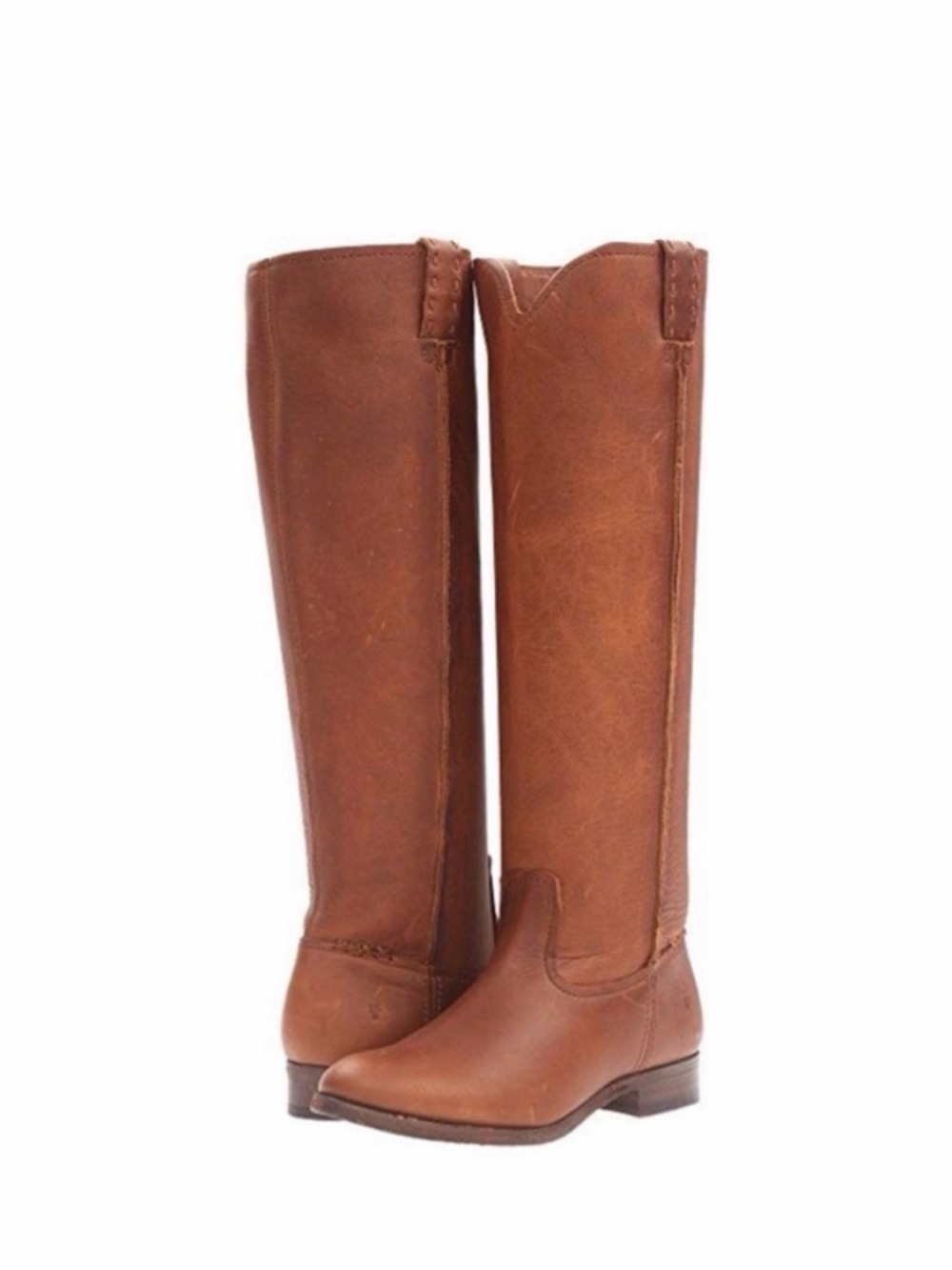 Frye Cognac Brown Leather Tall Riding Boots